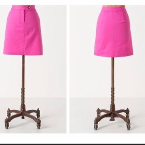 Vanessa Virgina Anthropology Pink Skirt